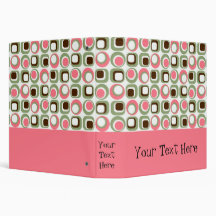 Pink Retro Graphic Binder