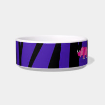 Pink rhino purple zebra stripes