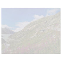 Pink Rhone Glacier cuts through the Burnese Alps f Letterhead Template