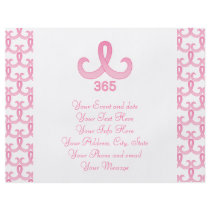 Pink Ribbon 365 flyers by ARTegrity Pink Ribbon 365 flyers
