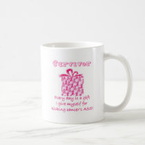 pink ribbon 3 mugs