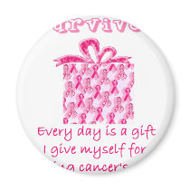 pink ribbon 3 magnets