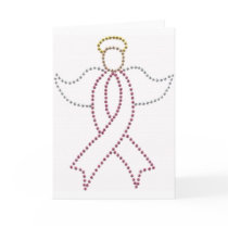 Pink Ribbon Angel Card