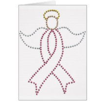 Pink Ribbon Angel Card
