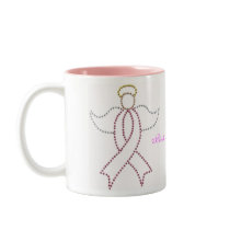 Pink Ribbon Angel Coffee Mug
