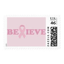 Pink Ribbon Believe Stamps