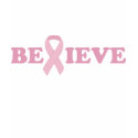 Pink Ribbon Believe t-shirts