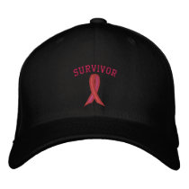 Pink Ribbon - Breast Cancer Awareness embroidered hats