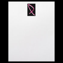Pink Ribbon Breast Cancer Awareness I letterhead by Yve_13 Pink Ribbon Breast Cancer Awareness I letterhead