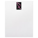 Pink Ribbon Breast Cancer Awareness I letterhead