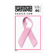 Pink Ribbon Breast Cancer Awareness Postage Stamps