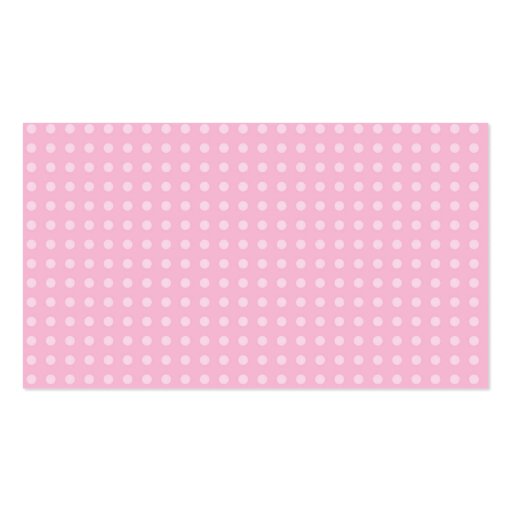 Pink Ribbon Breast Cancer Business Card (back side)