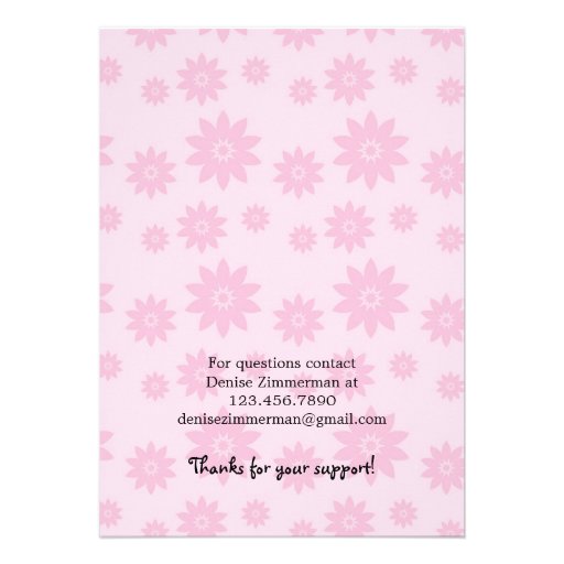 Pink Ribbon Breast Cancer Event Invitation