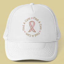 Pink Ribbon Breast Cancer Find A Cure hats