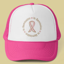 Pink Ribbon Breast Cancer In Remission hats
