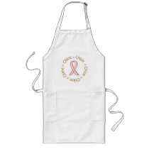 Pink Ribbon Breast Cancer Name Chloe aprons