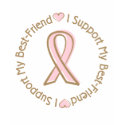 Pink Ribbon Breast Cancer Support Best Friend t-shirts