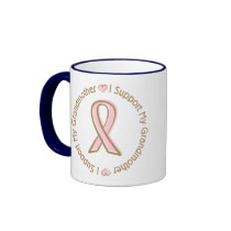 Pink Ribbon Breast Cancer Support Grandmother mugs by TeeShirtsTShirts Pink Ribbon Breast Cancer Support Grandmother mugs