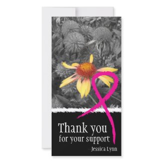 Pink Ribbon Breast Cancer Support Photo Card photocard