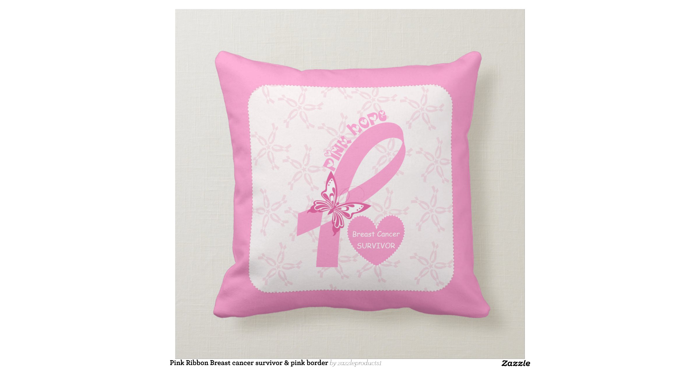 pink_ribbon_breast_cancer_survivor_pink_border_pillow