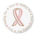Pink Ribbon Breast Cancer Walking For A Cure magnets