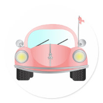 Pink Ribbon Bug stickers