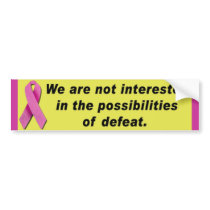 'Pink Ribbon' Bumper Sticker