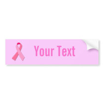 Pink Ribbon Bumper Stickers