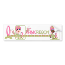 Pink Ribbon Bumper Sticker bumper stickers
