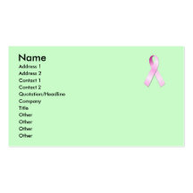 Pink Ribbon business card
