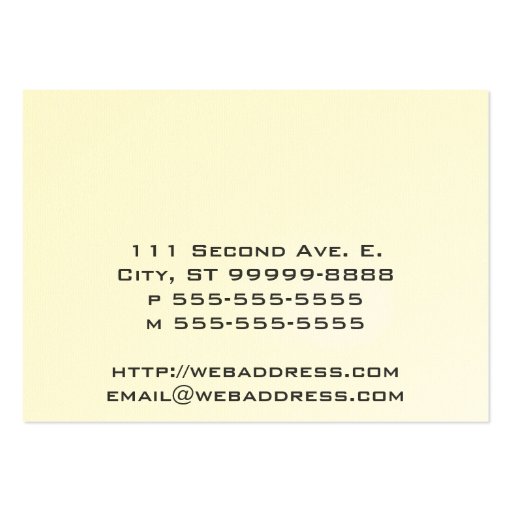 Pink Ribbon Business Card Template (back side)