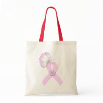 Pink Ribbon Butterfly bags