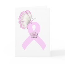 Pink Ribbon Butterfly cards