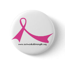 Pink Ribbon Button by NetworkofStrength Pink Ribbon Button