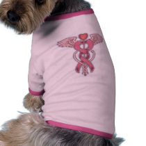 Pink Ribbon Caduceus pet clothing by kbilltv Pink Ribbon Caduceus pet clothing