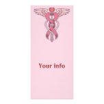 Pink Ribbon Caduceus Customized Rack Card