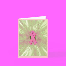 Pink Ribbon Card-blank inside cards