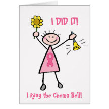 Pink Ribbon Chemo Bell Card