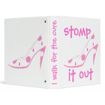 Pink Ribbon Cure Crusade notebook binders