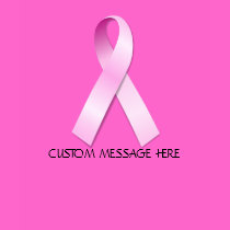 Pink Ribbon, CUSTOM MESSAGE HERE t-shirts by JessicaInSeattle Pink Ribbon, CUSTOM MESSAGE HERE t-shirts