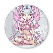 "Pink Ribbon Fairy" Magnet by strangeling "Pink Ribbon Fairy" Magnet