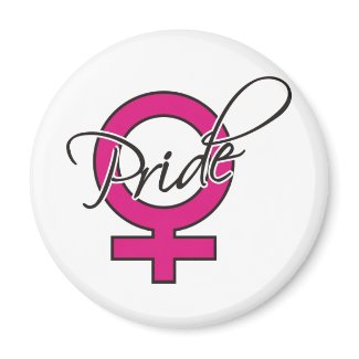 Pink Ribbon Female Pride Magnet