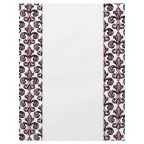Pink Ribbon Fleur de lis flyers by Fleurishes Pink Ribbon Fleur de lis flyers