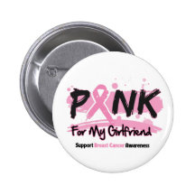 Pink Ribbon For My Girlfriend Breast Cancer