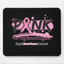 Pink Ribbon For My Granddaughter Breast Cancer Mousepads