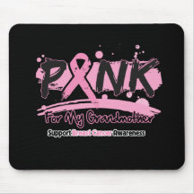 Pink Ribbon For My Grandmother Breast Cancer Mouse Pad
