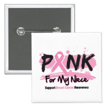Pink Ribbon For My Niece Breast Cancer