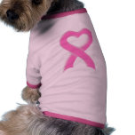 Pink Ribbon Heart Doggie Shirt