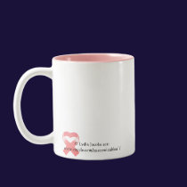 Pink Ribbon Heart Mug mugs