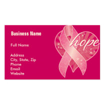 Pink Ribbon Hope BC business cards by kanilea Pink Ribbon Hope BC business cards